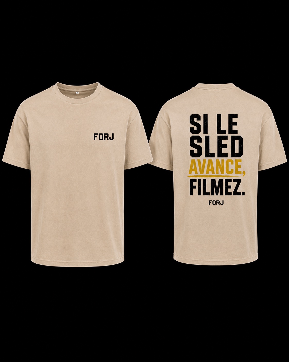 T-shirt Oversize Sand